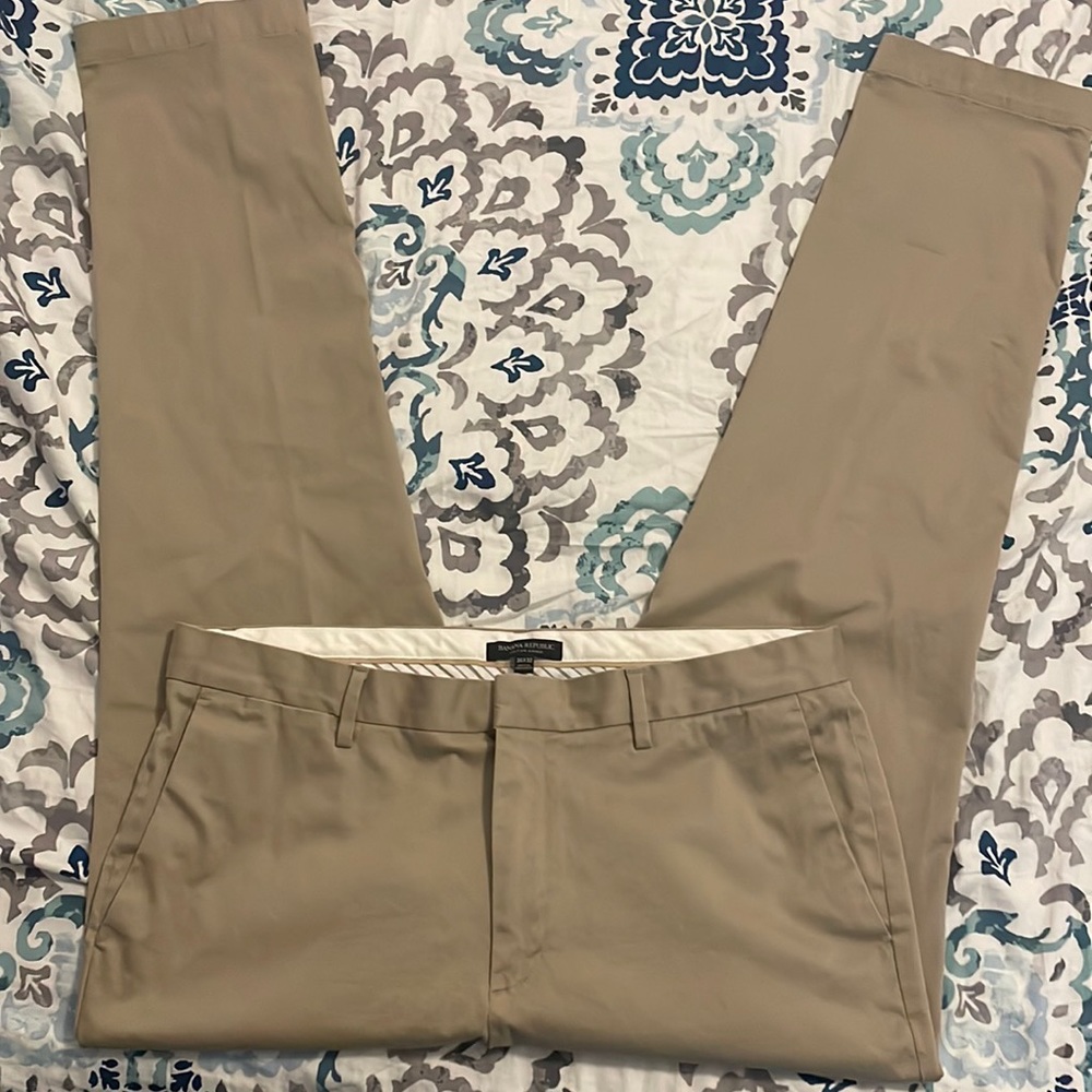 Mens Banana Republic 36x32 Khaki Pants